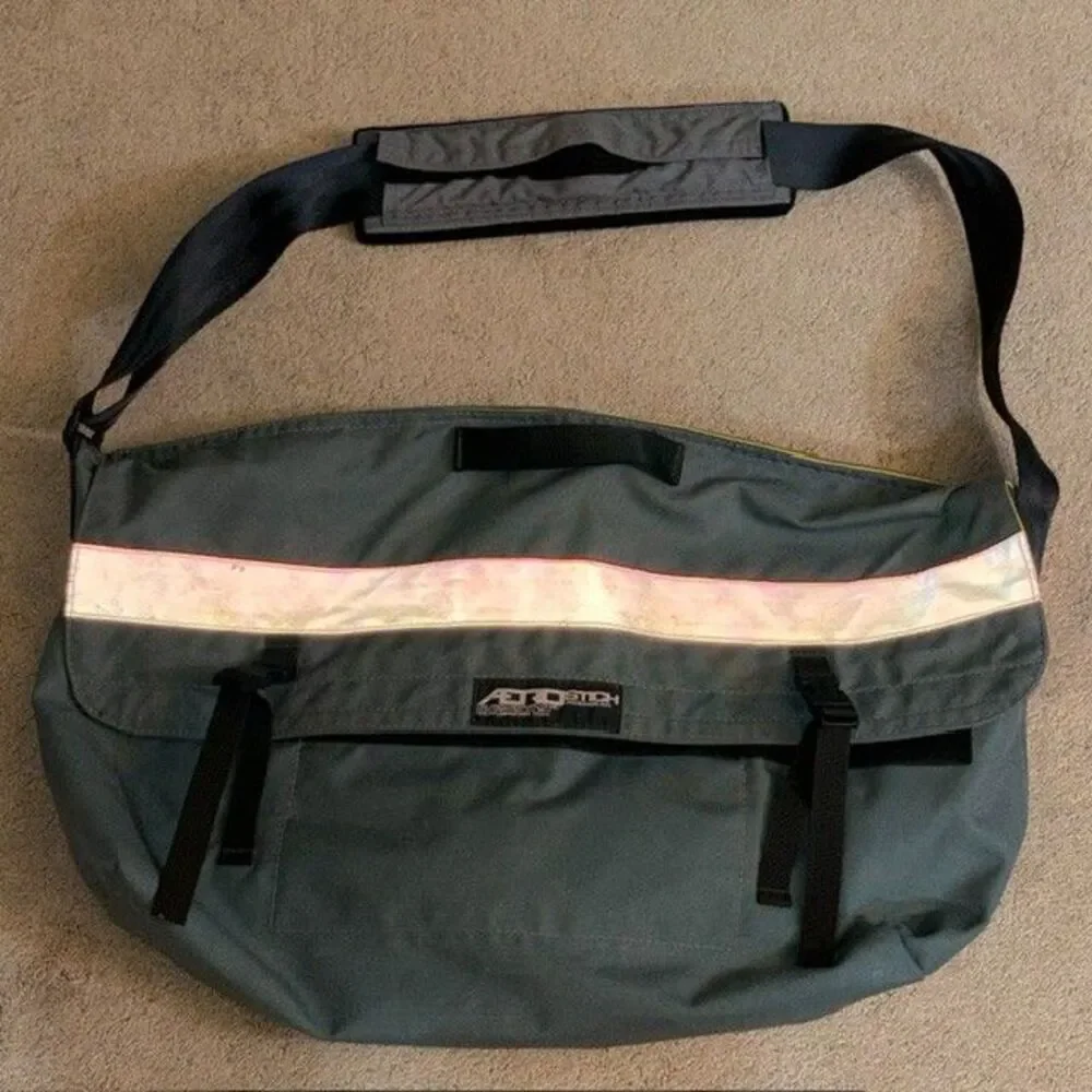 Gray Aerostitch Riderwear Messenger Dispatch Bag Courrier Cross Body